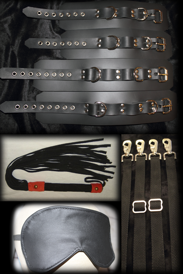 leather bondage starter set